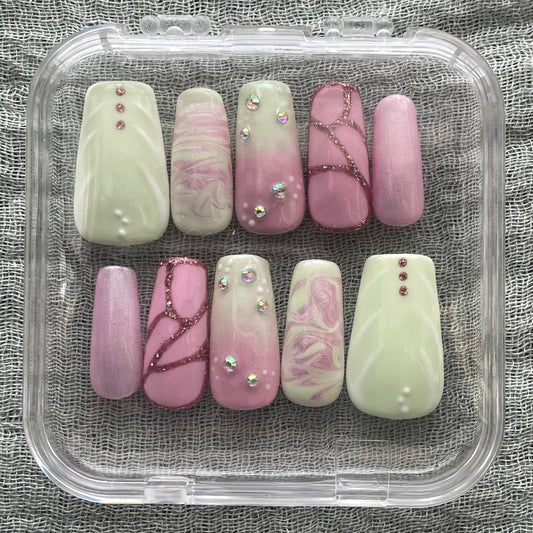 Faerie Court Inspired Press On Nails