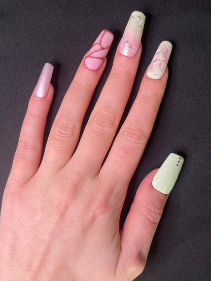 Faerie Court Inspired Press On Nails