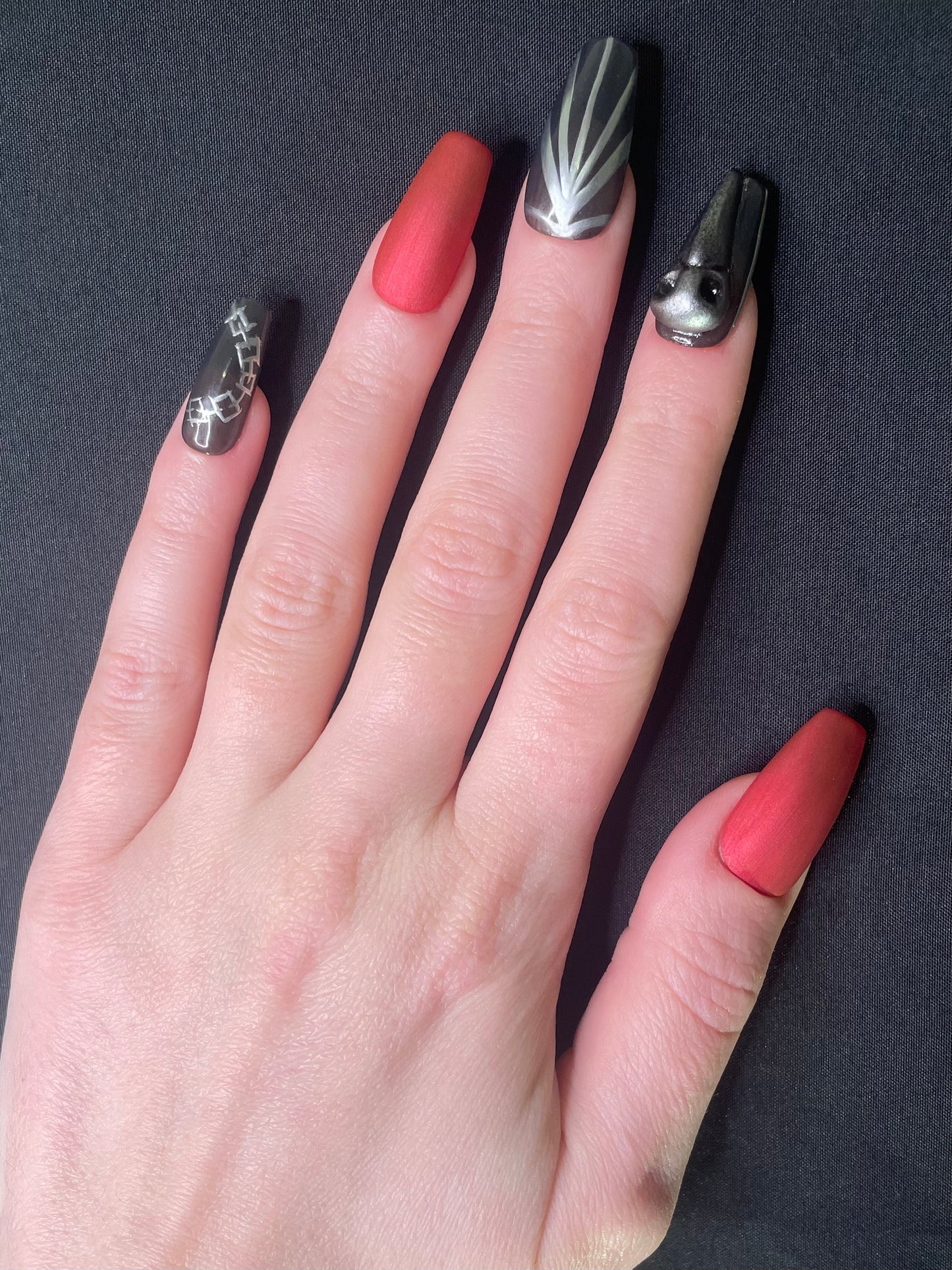 Pentakill Sona Inspired Press On Nails