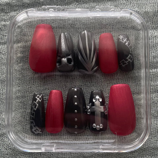 Pentakill Sona Inspired Press On Nails